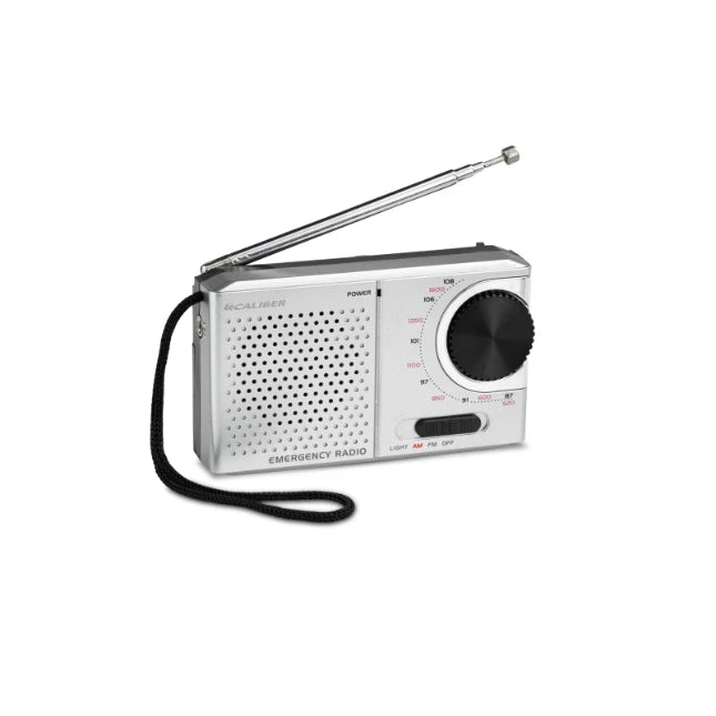 Caliber HPG311R Draagbare radio – 0.5 W – AM / FM – Zilver