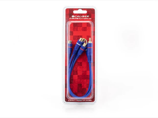 Caliber CL195-FFM Audiokabel – 2 × RCA female → 1 × RCA male – 2 stuks