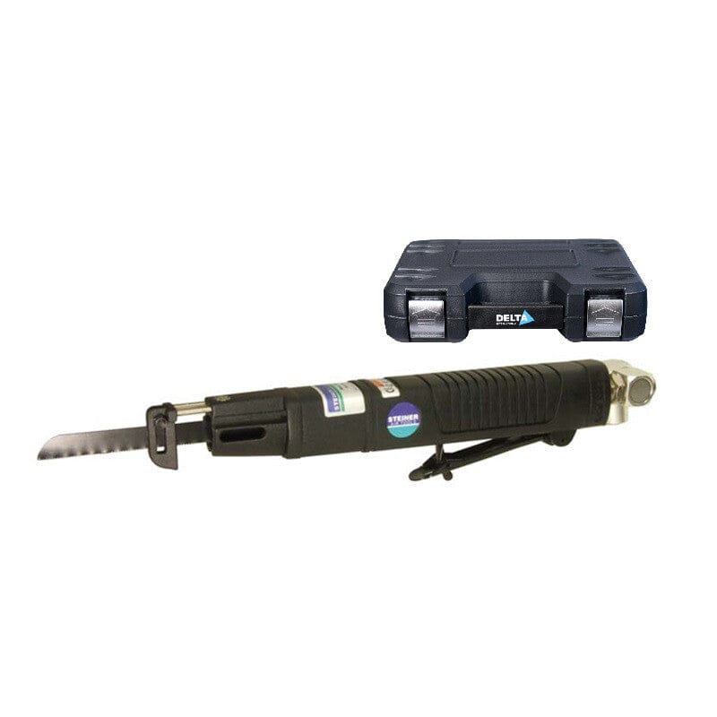 Carrosseriezaag laagtoerig in koffer met acc. (HD)Steiner AirtoolsMZS Gereedschap
