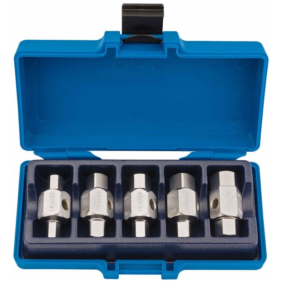 Carterplug set, 5dlgDraper ToolsMZS Gereedschap