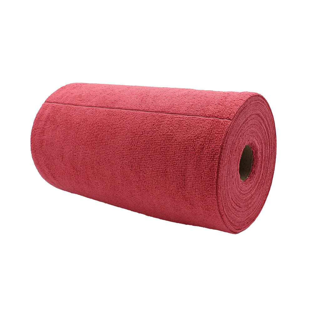 Poetsdoek op rol 75stuks Rood