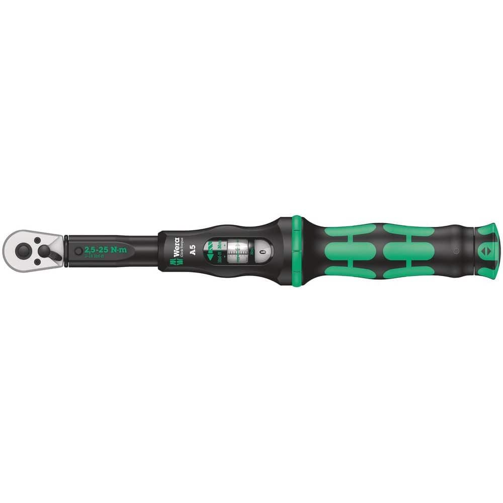CLICK-TORQUE A 5 DRAAIMOMENTSLEUTEL MET OMSCHAKELRATEL, 1/4 DUIM VIERKANT, 2.5 - 25 NM-0