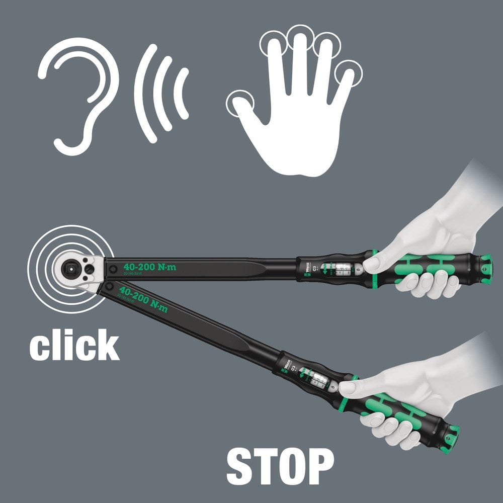 CLICK-TORQUE C 3 PUSH R/L INSTELBARE DRAAIMOMENTSLEUTEL VOOR RECHTSOM EN LINKSOM VASTDRAAIEN, 1/2",-8