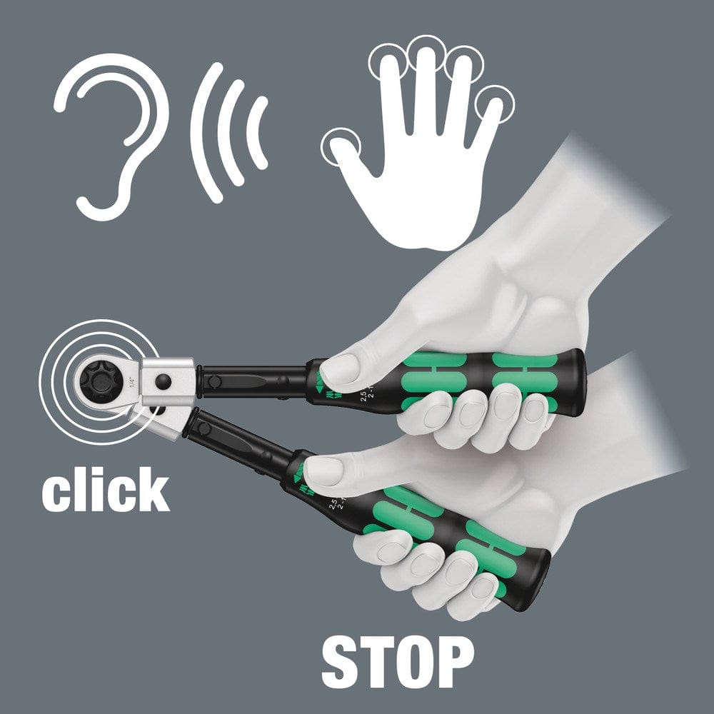 CLICK-TORQUE XP 3 DRAAIMOMENTSLEUTEL MET STANDAARDINSTELLINGEN VOOR INSTEEKGEREEDSCHAPPEN, 15 NM-7
