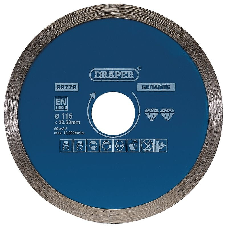 Diamantslijpschijf gesloten rand Ø115mmx1,9x22,23mm