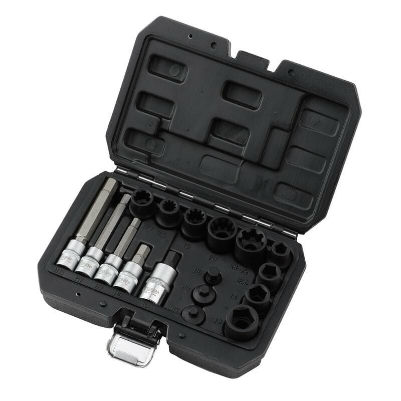Doppenset remzadel, 17dlg-Draper Tools-MZS Gereedschap