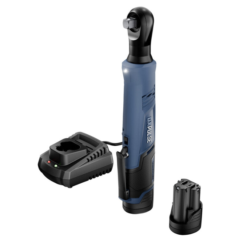 DXPULSE 1/2" Accu ratelsleutel 12V, borstelloos, 2x 2.0Ah accu en 1x lader