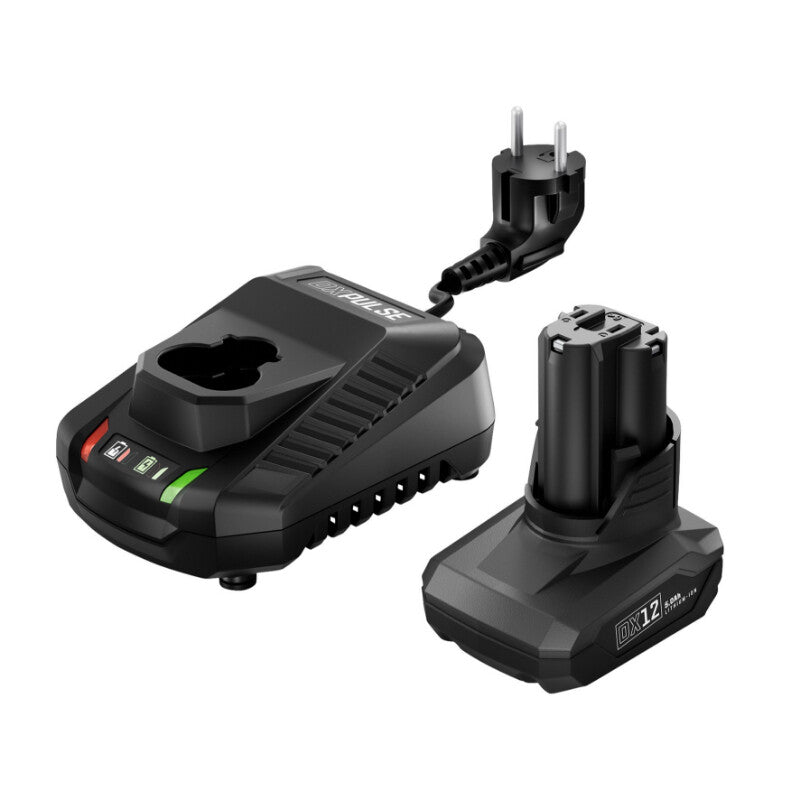 DXPULSE 1/4" Accu slagschroevendraaier 12V, borstelloos, 1x 5.0Ah accu en 1x snellader