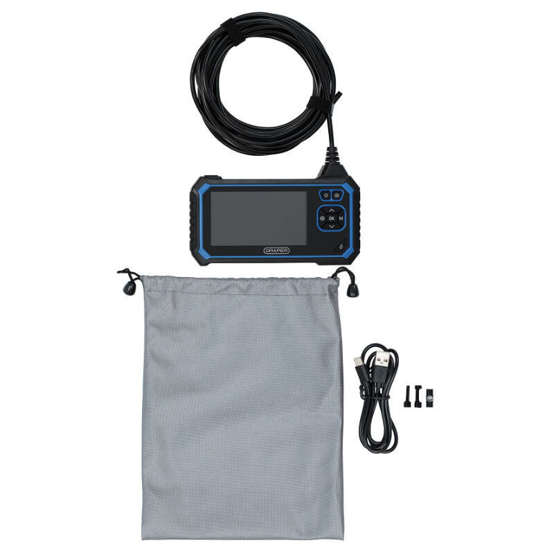 Endoscoop met scherm, dubbele lens, oplaadbaar