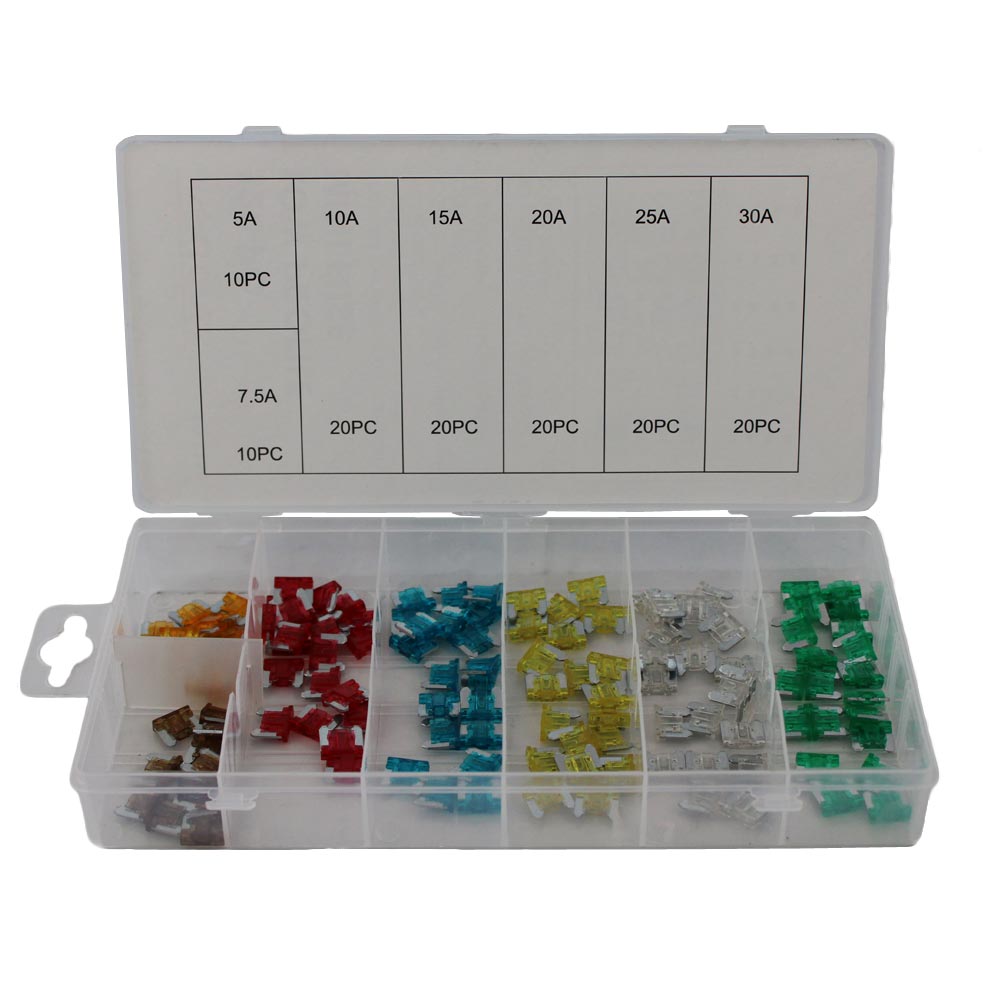 Micro steekzekeringen assortiment 120 delig