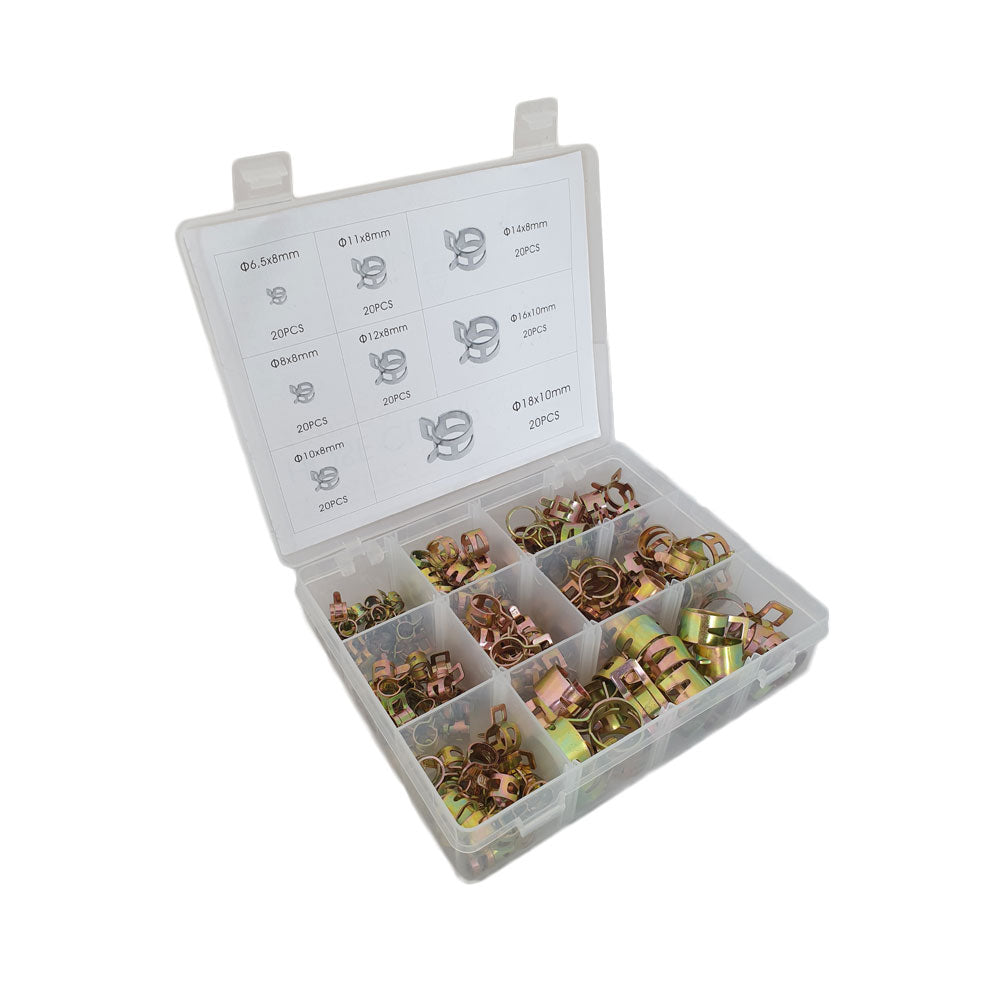 Oorklemmen assortiment 6,5 t/m 18 mm