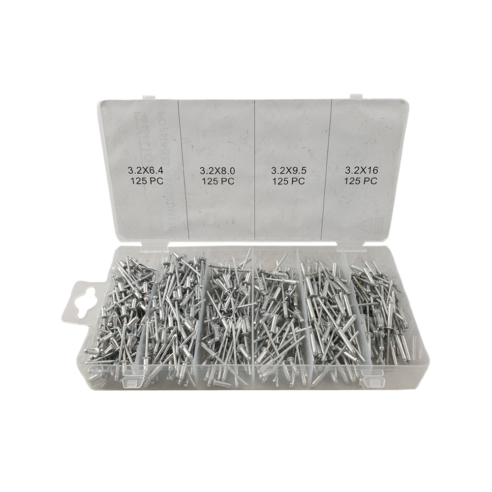 Blindklinknagel assortiment 500 delig