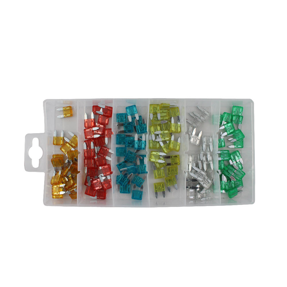 Assortiment Mini zekeringen 120 delig