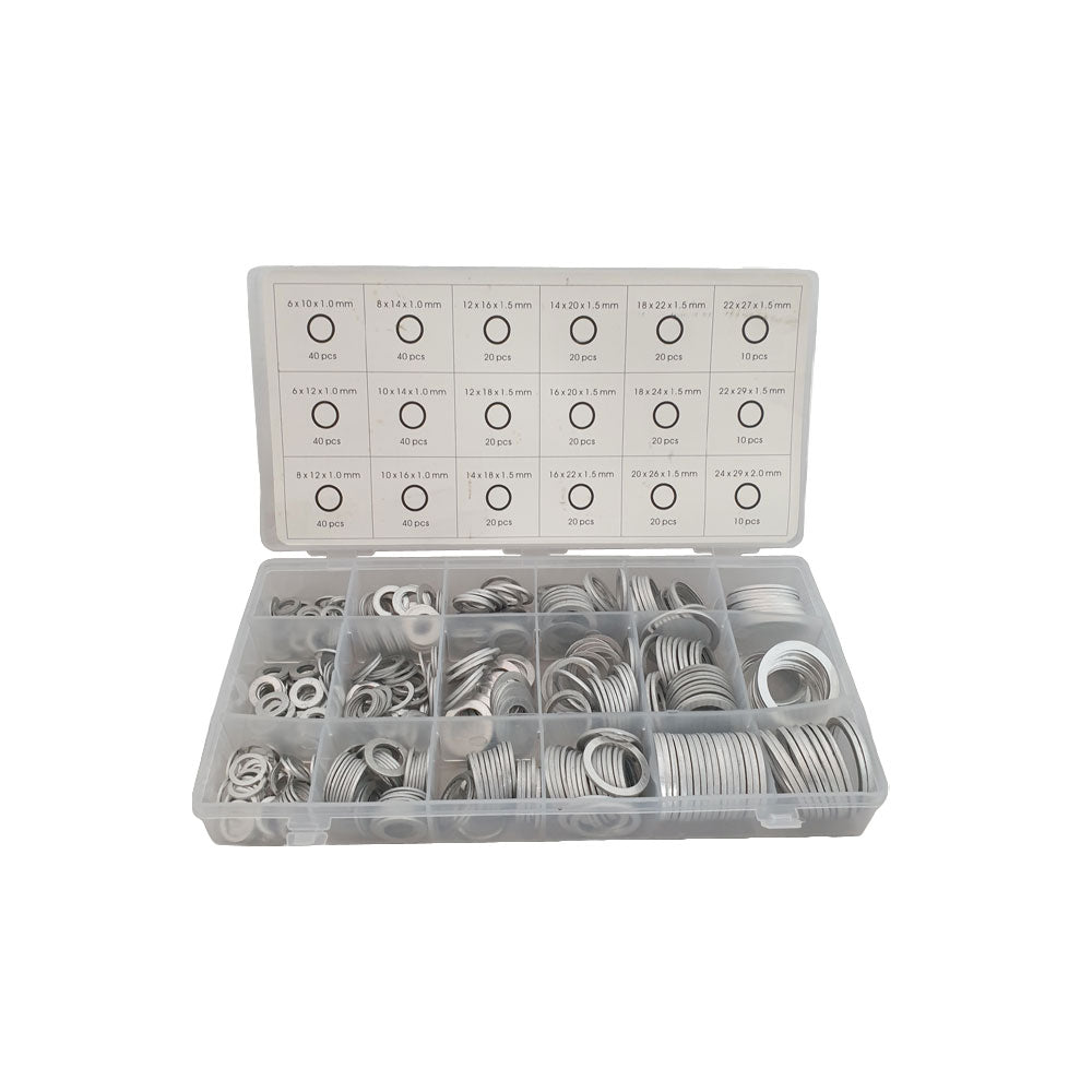 Aluminium ringen assortiment 450 delig