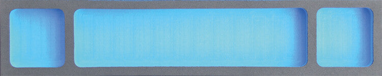 FOAM module leeg, 1 groot en 2 kleine vakken (1/2M)