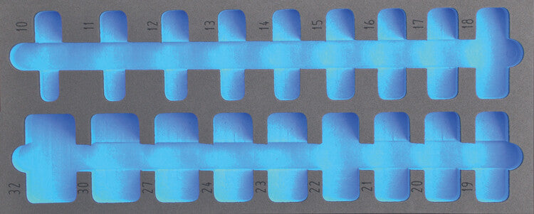 FOAM module leeg, tbv 120018 (1/2" doppenset)