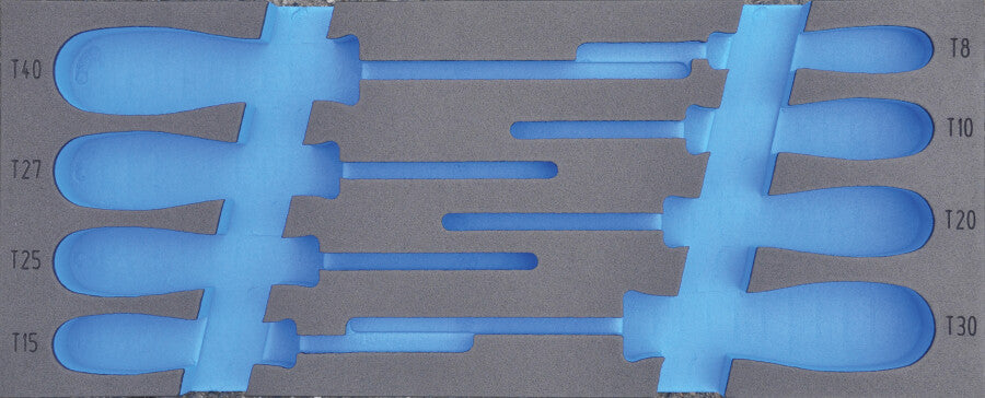 Torx schroevendraaierset, 8-delig, M-module
