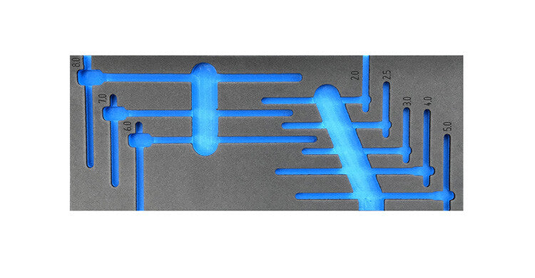 Inbus T-Sleutelset, 8-delig, M-module