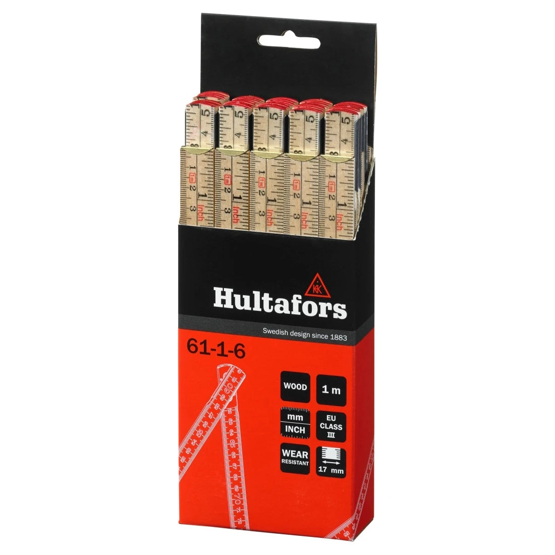 Hultafors Duimstok 61 1m - 6-delig – foto 5