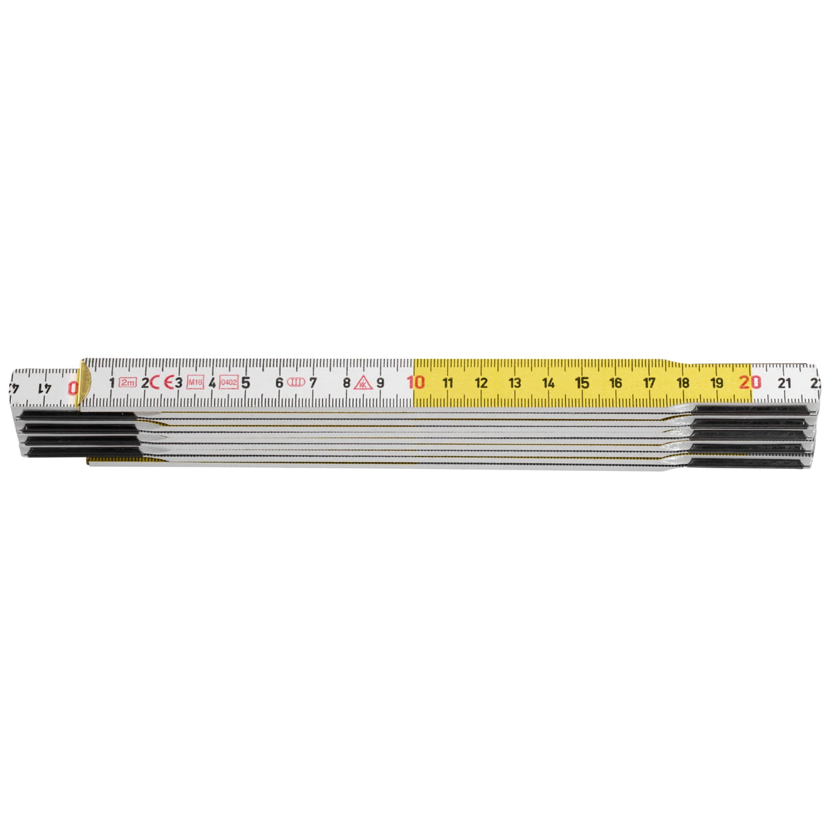Hultafors Duimstok T59 2m wit/geel - 10-delig – foto 1