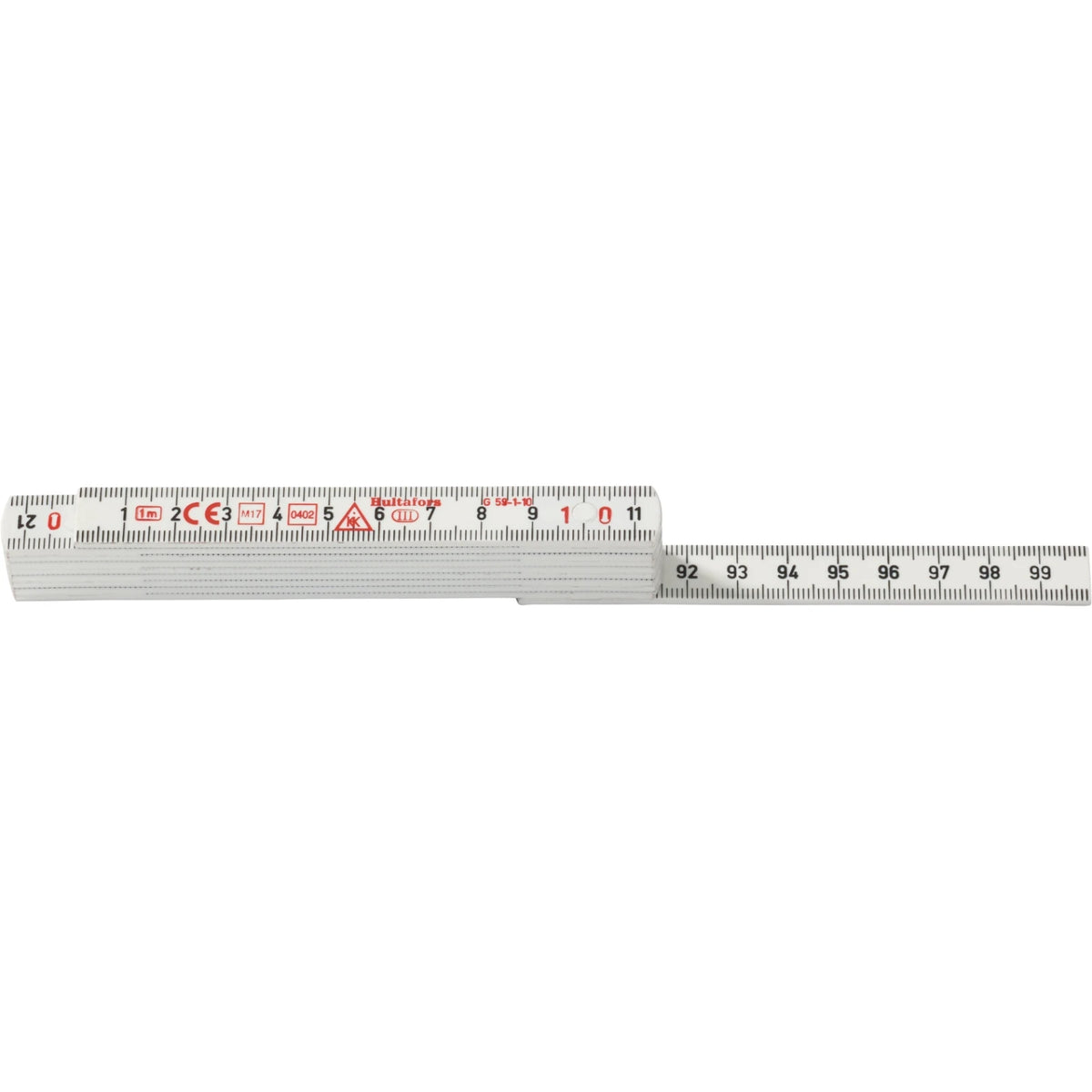 Hultafors Duimstok G 59 1m - 10-delig - wit – foto 3