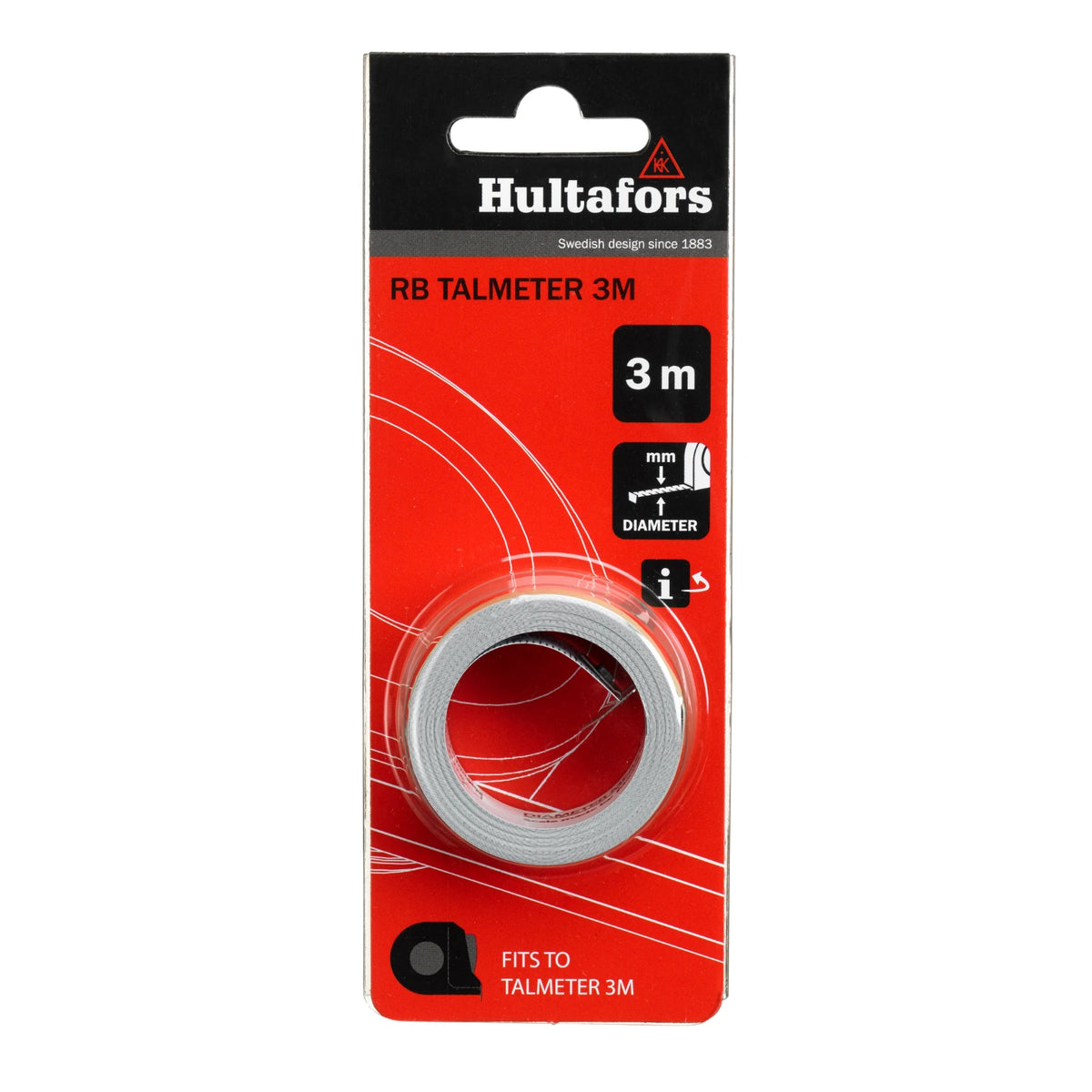 Hultafors Talmeter Meetlint 3m met eindhaak – foto 3