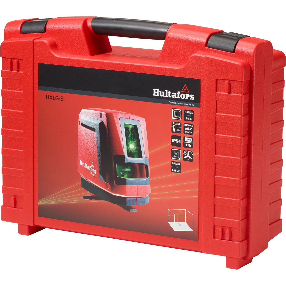 Hultafors Kruislijnlaser groen (kofferset) – foto 2