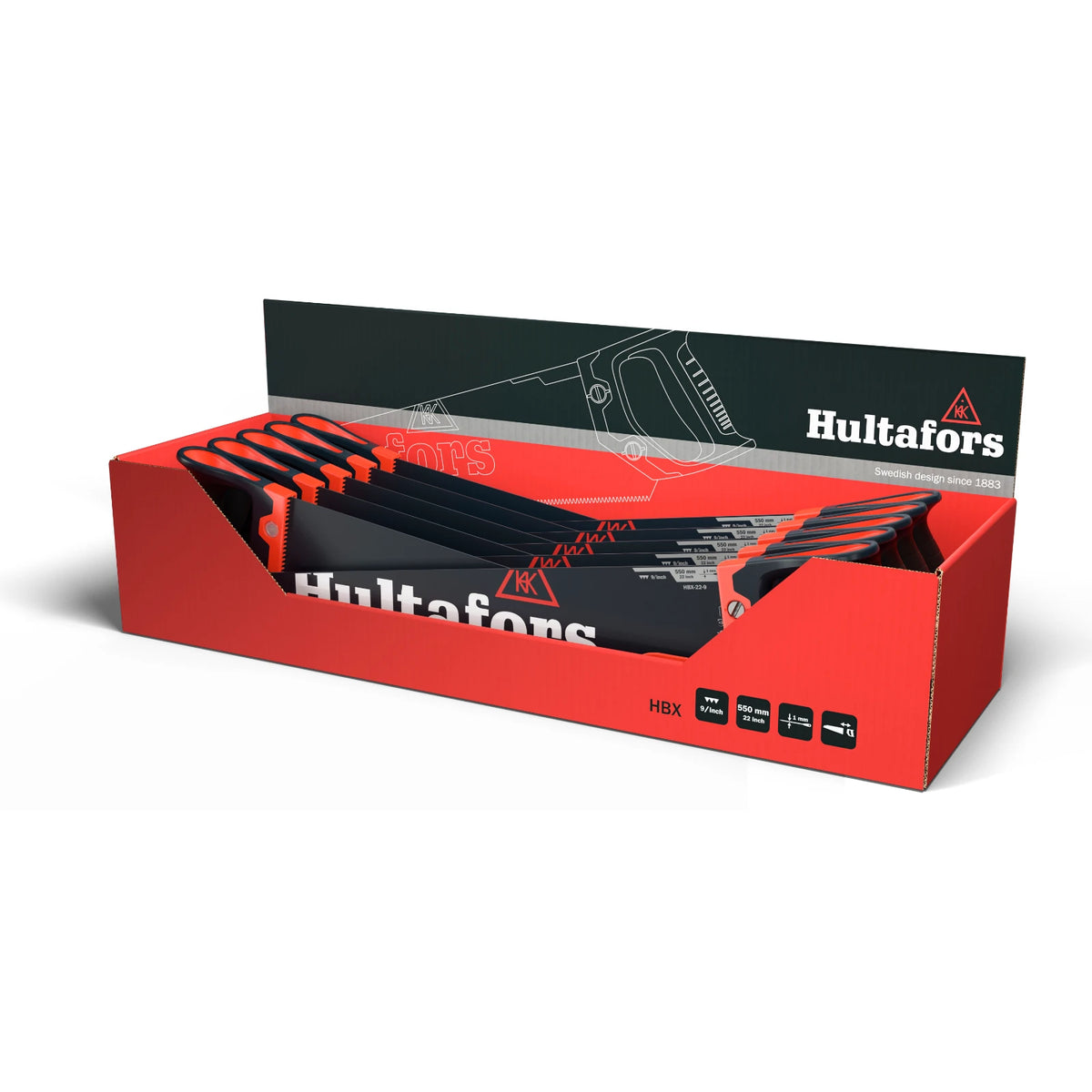 Hultafors Handzaag HBX 9 TPI 10 stuks (display) – foto 1