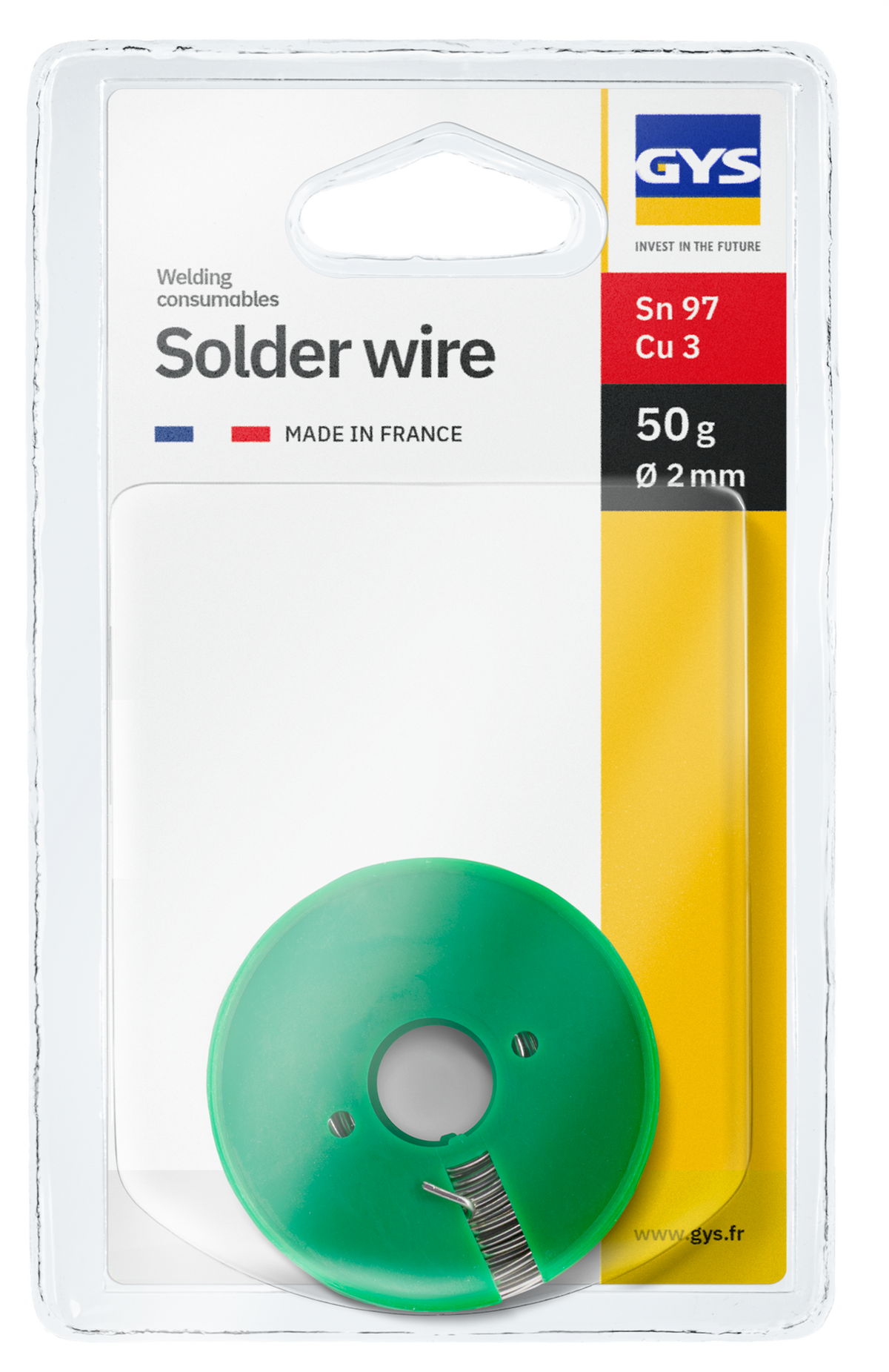 GYS Soldeerdraad tin/lood 97 Ø2 mm 50 g