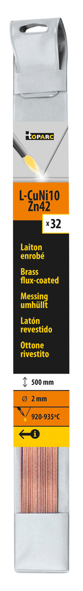 GYS Messing hardsoldeerstaven met flux 2 mm 500 mm (32 stuks)