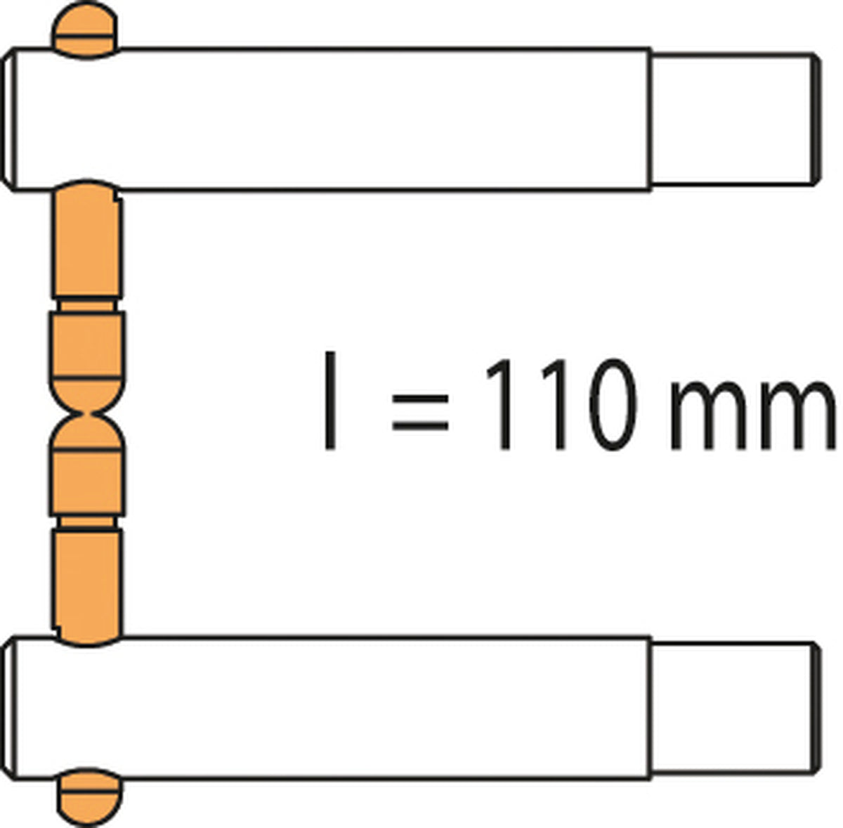 GYS Armen PX1 110 mm (2 stuks)