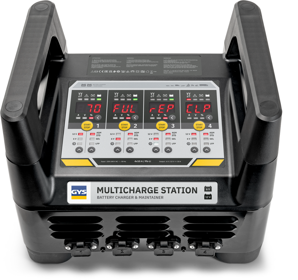 GYS Multicharge station 4 x 10A lood/lithium