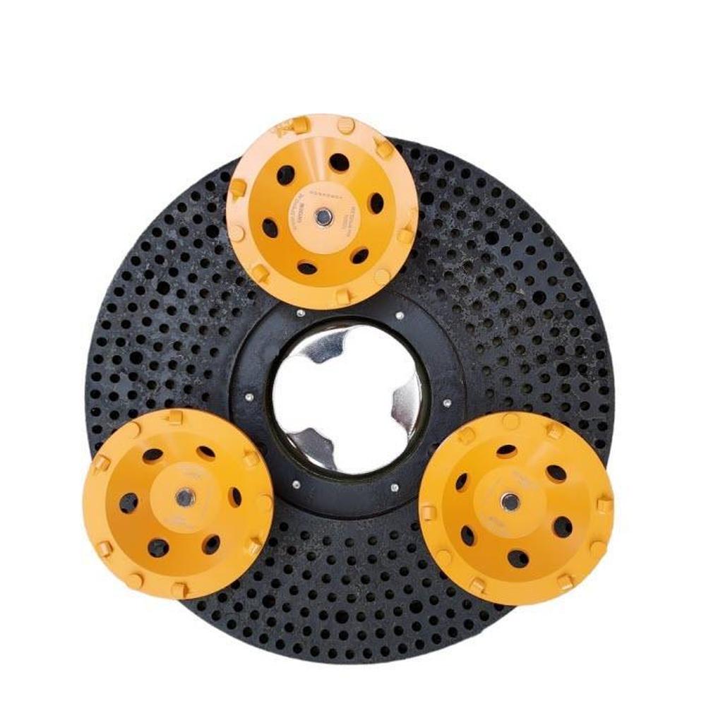 PKD Komschijf 17 Inch Eenschijfmachine Schuurplaat - Extra Grof - Lijm & Coating