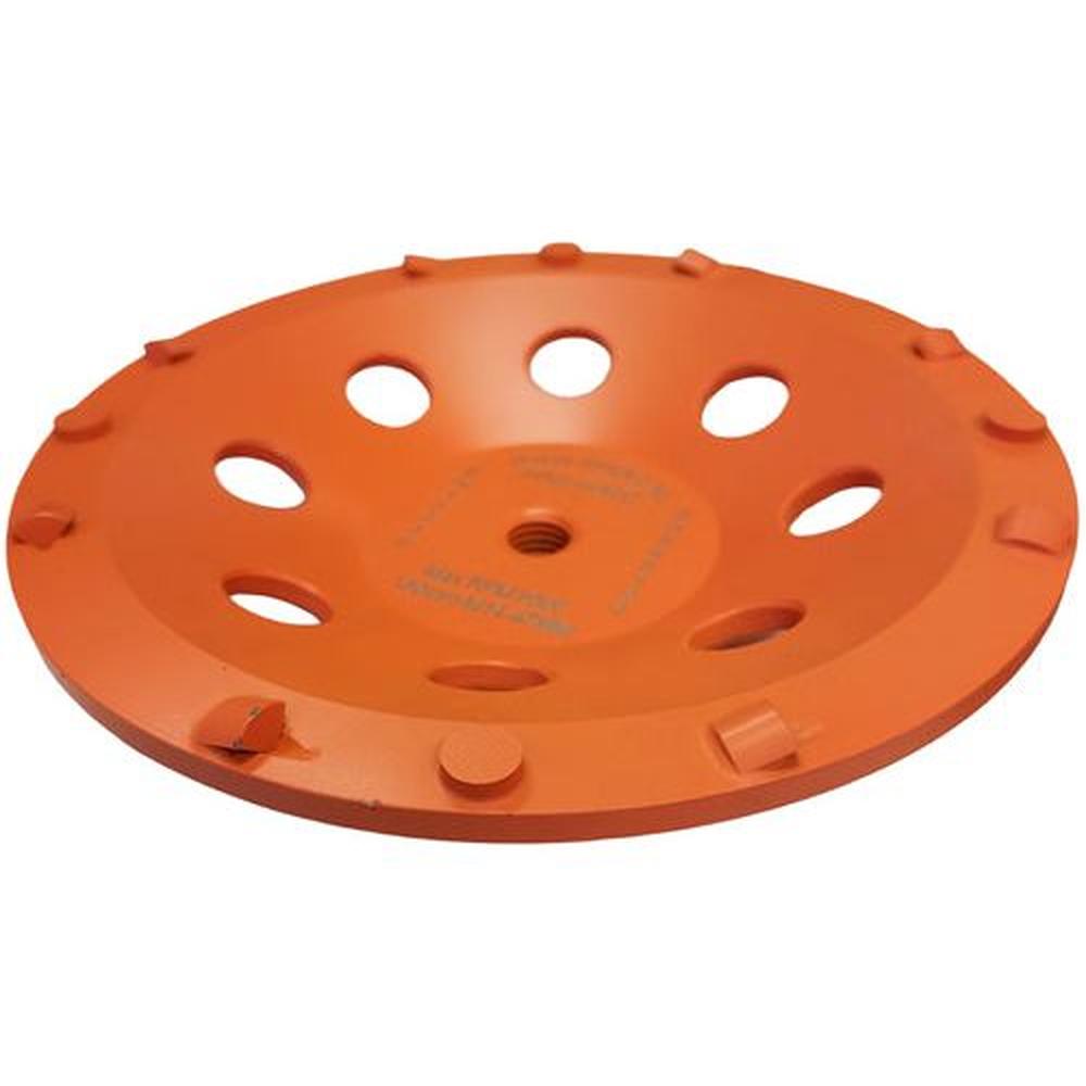 180mm EXTRA GROF 9 Segment PKD Komslijpschijf Coating, Lijm, Asbest & Bitumen - M14 H=47mm TBV SPHS2001B