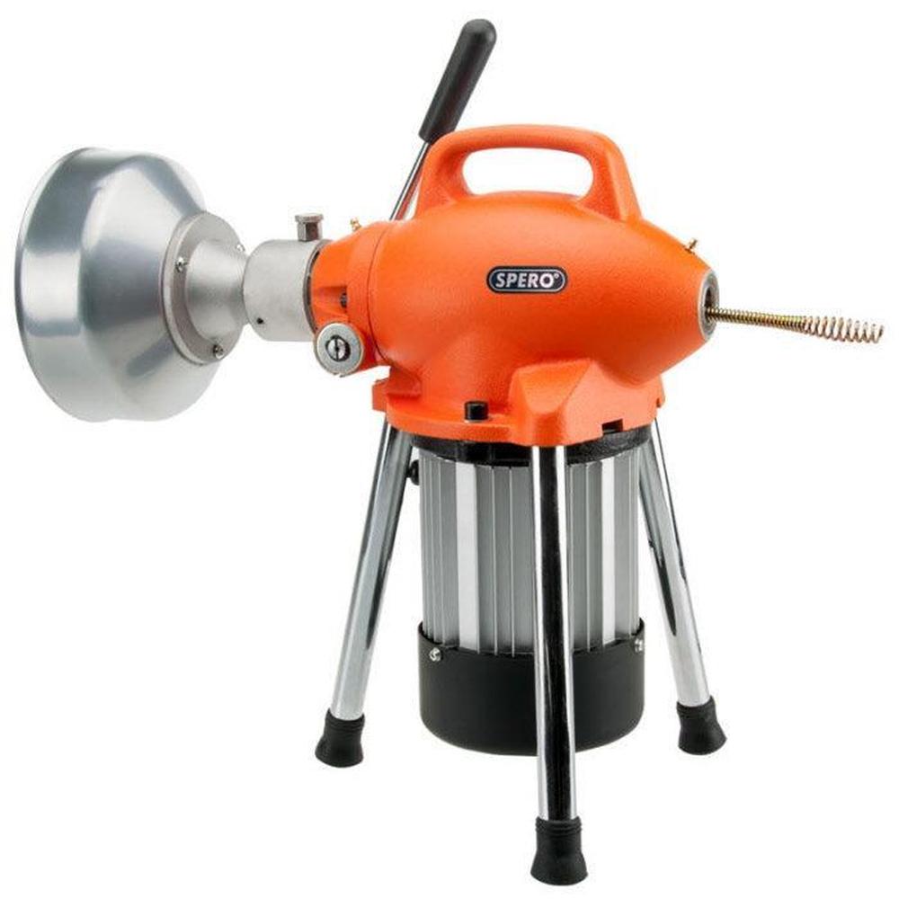 8 & 16mm afvoerontstopper elektrisch roterend - 390Watt - complete set