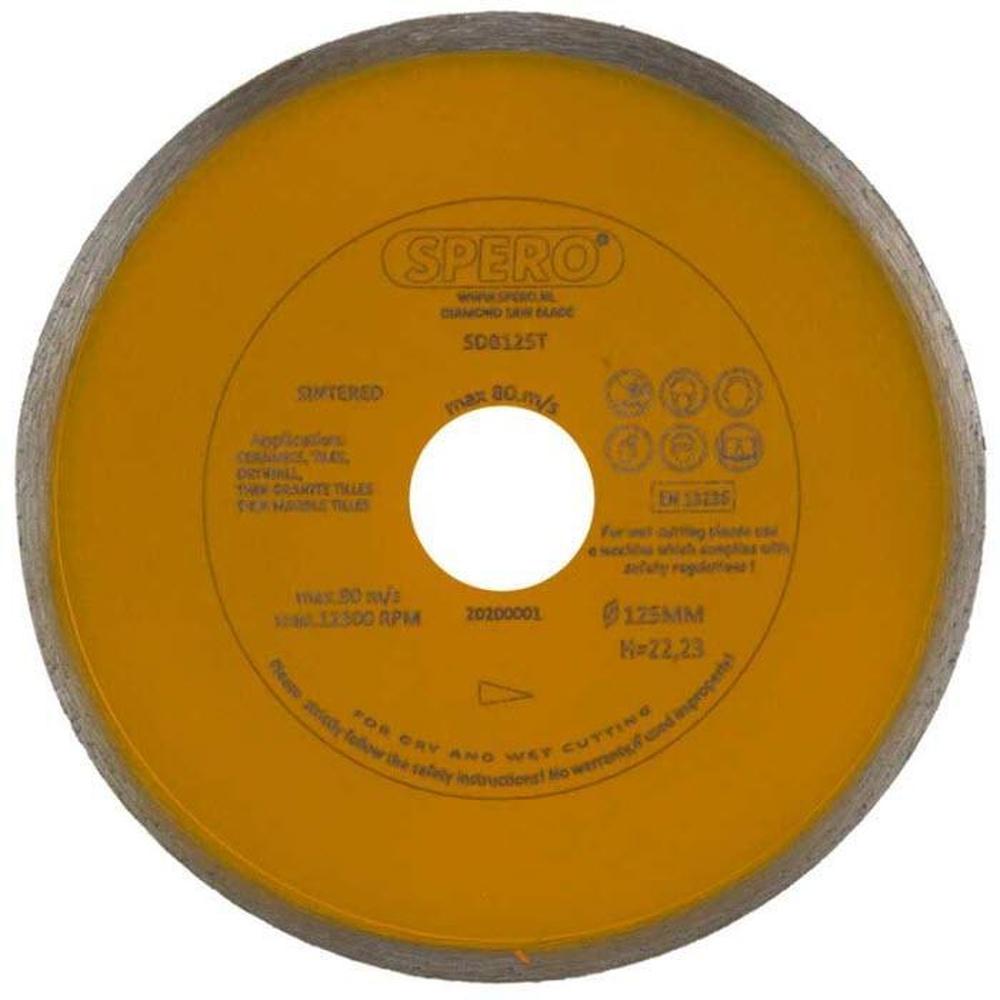 125mm Tegel & Natuursteen Diamantzaagblad asgat 22,23mm 1mm dik