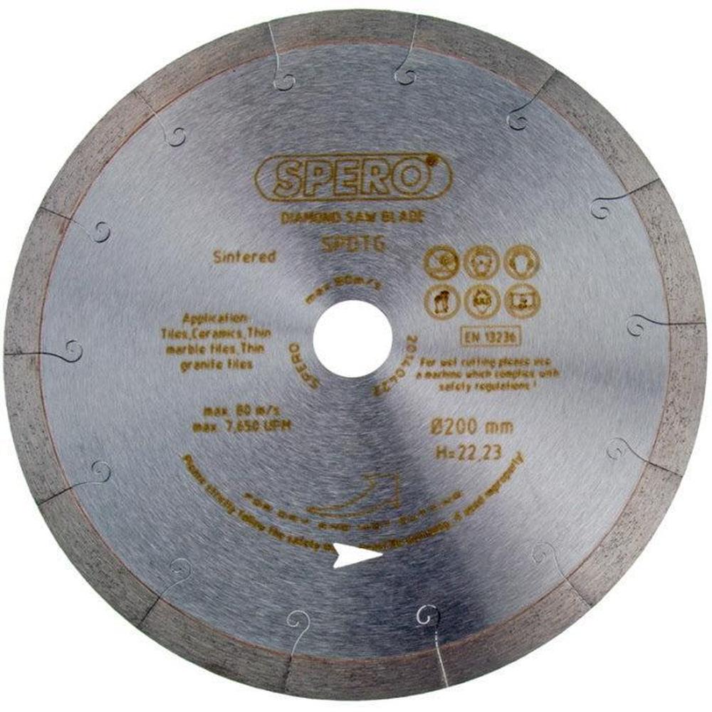 180mm Tegel & Natuursteen Diamantzaagblad asgat 22,23mm