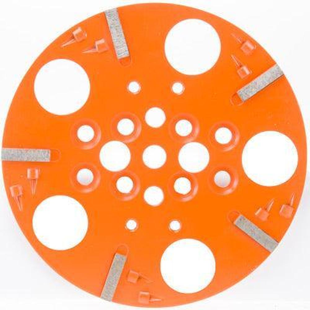 10 PKD + 5 Diamantsegment - Coating & Lijm - MEDIUM - Korrel 30 - Dia:254mm - SBPKD10 PKD slijpschijf