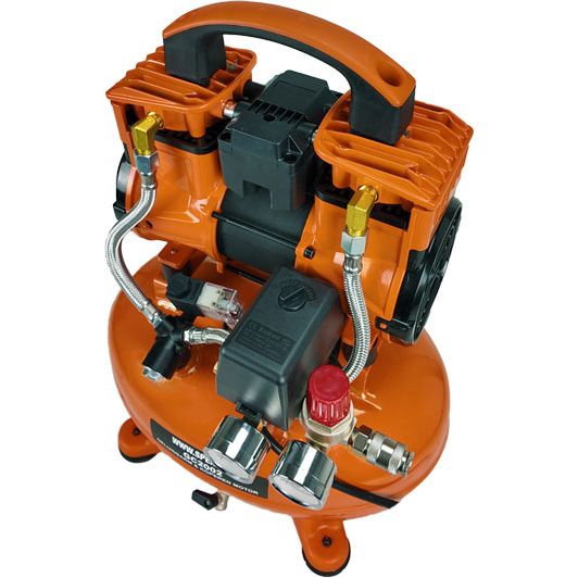 10Ltr -1180W-1.5PK HIGH SPEED 190 L/min Olievrije Silent Compressor 2800T/min 65dB SPERO - 9Bar