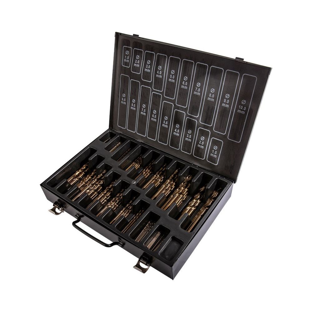 Spiraalborenkoffer DIN338 HSS-Co 5% 170-delig 1-10mm x0.5mm (288805)