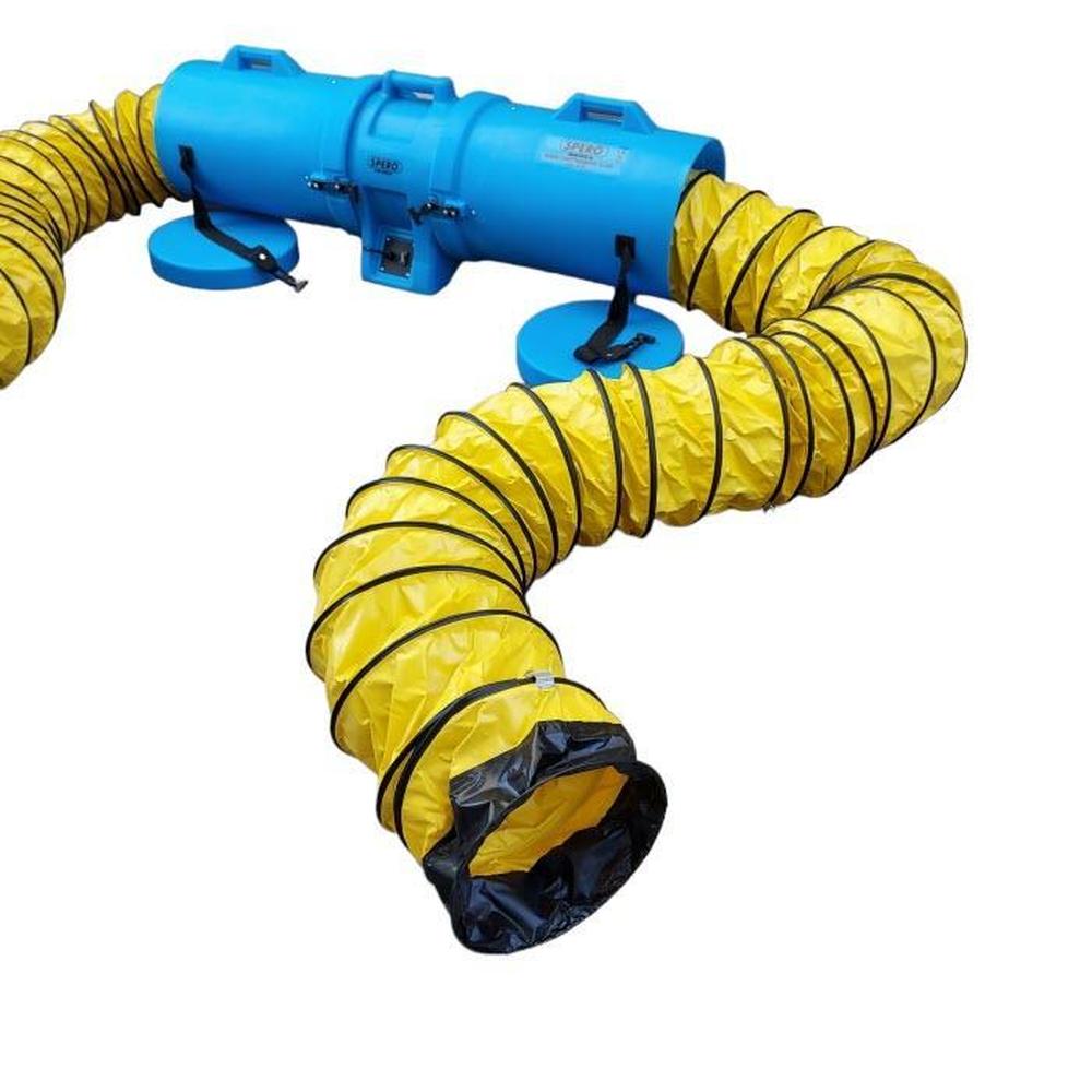 3900M3/H - Dia:300mm Axiaal Ventilator 750W Excl. koker met 4.5mtr slang - SBL4001