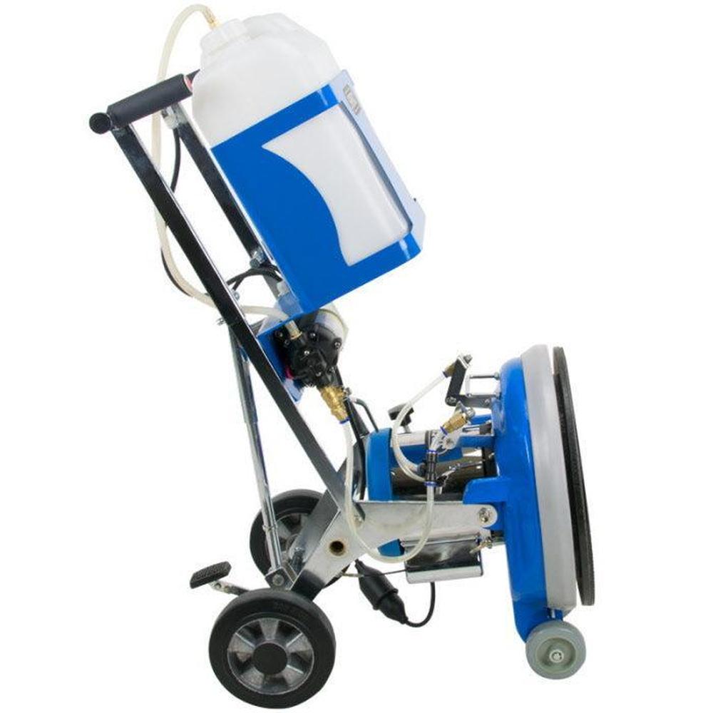 17 inch 1100Watt Boen en schrobmachine met actieve achterwielen & elektrisch sproeisysteem SP5001