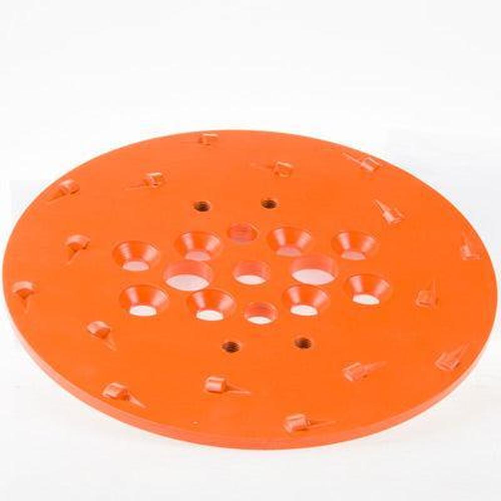 10 PKD + 5 Diamantsegment - Coating & Lijm - MEDIUM - Korrel 30 - Dia:254mm - SBPKD10 PKD slijpschijf