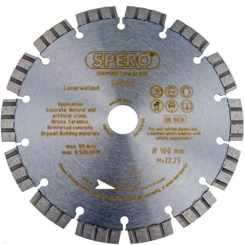 180mm Beton Diamantzaagblad PRO asgat 22,23mm