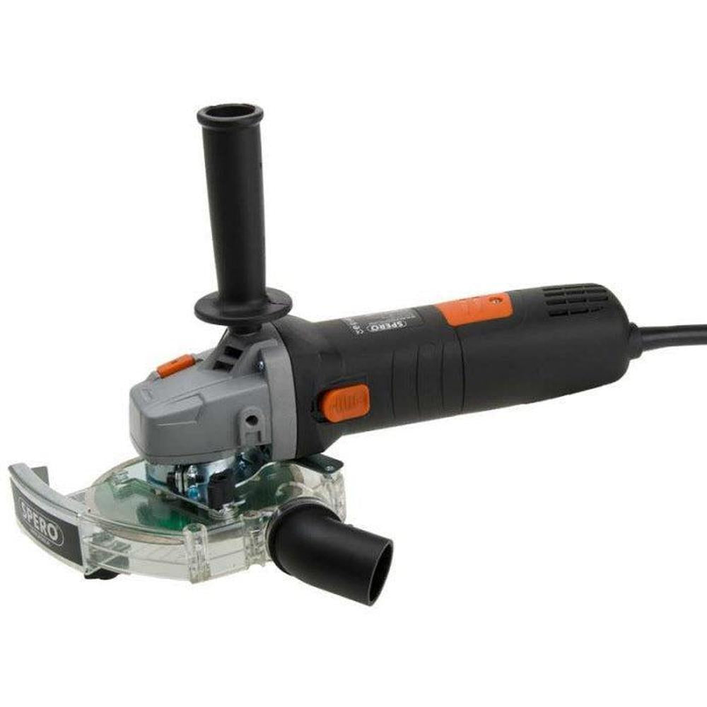 125mm Haakse Tegelslijper 1400Watt + stofkap & Tegel diamantschijf Max. 32mm