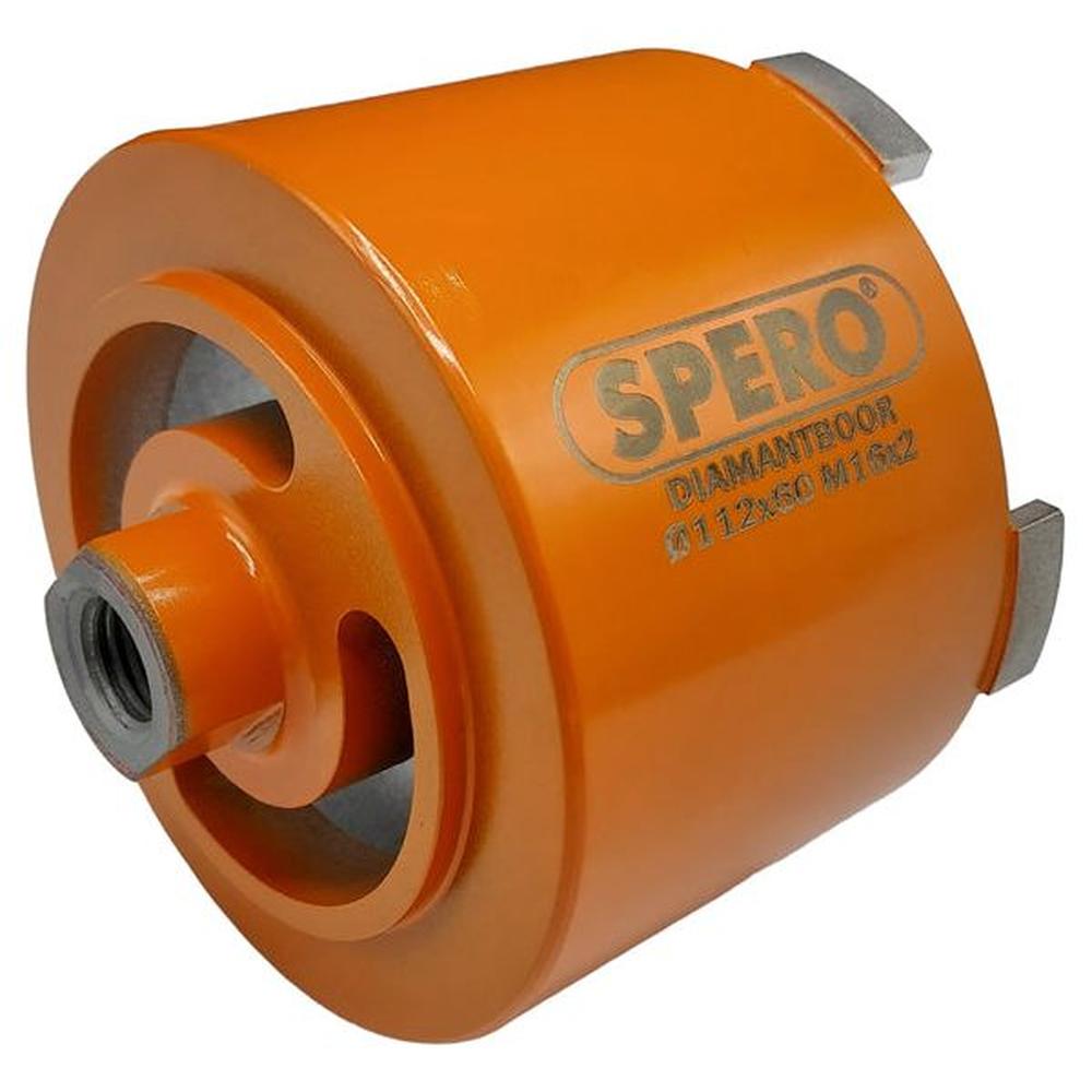 112mm x 60mm - M16(F) PRO Diamant Dozenboor 5 segmenten met achtersleuven t.b.v. stofadapter (droog gebruik)