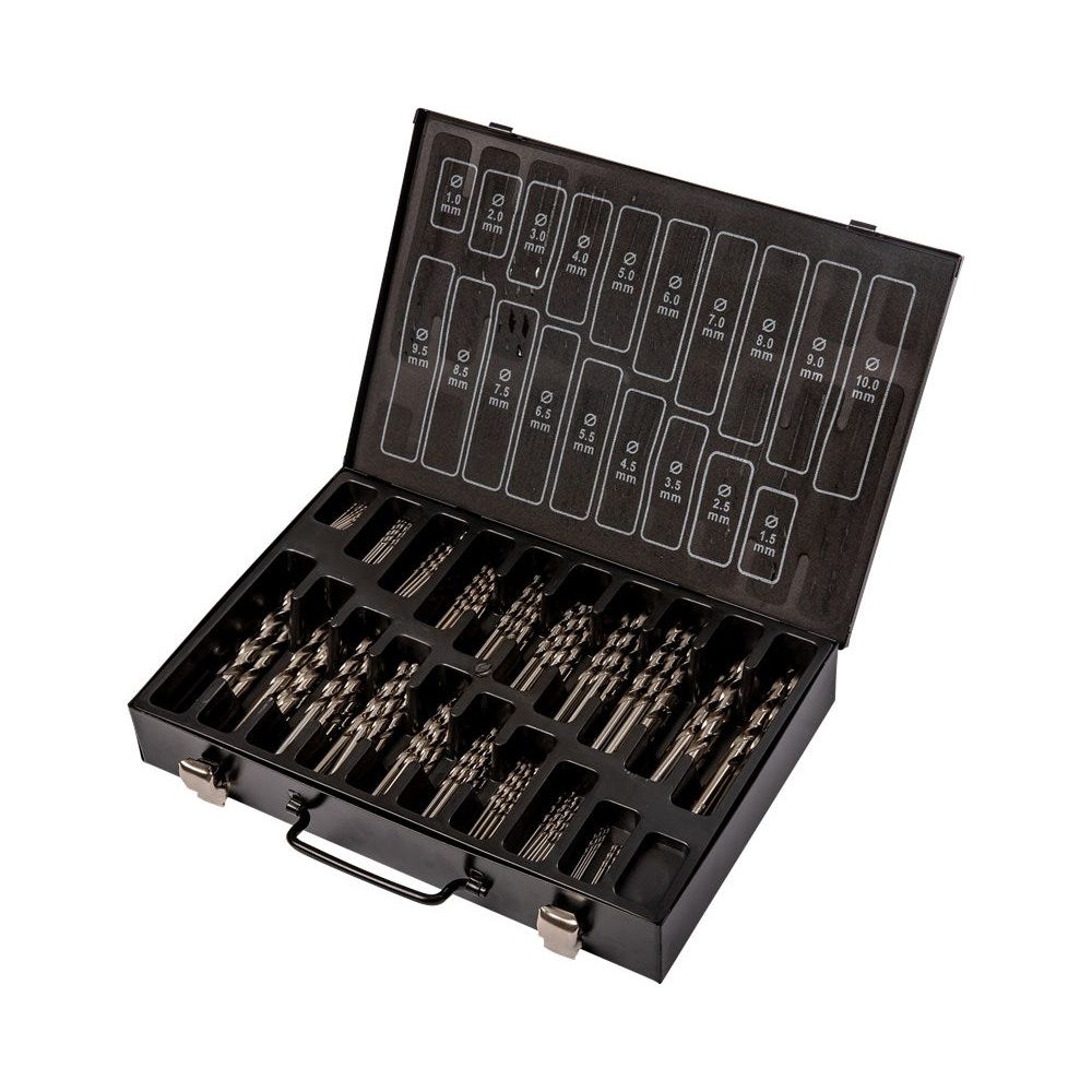 Spiraalborenkoffer DIN338 HSS-G 170-delig 1-10mm x0.5mm (287805)