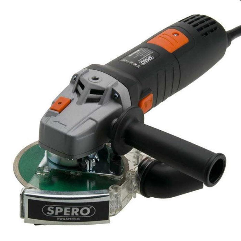 125mm Haakse Tegelslijper 1400Watt + stofkap & Tegel diamantschijf Max. 32mm