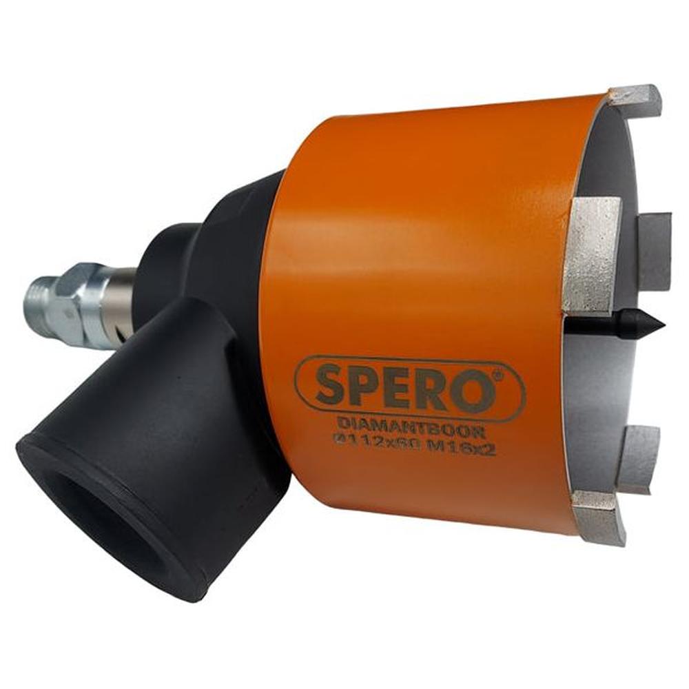 82mm x 60mm - M16(F) PRO Diamant Dozenboor 5 segmenten met achtersleuven t.b.v. stofadapter (droog gebruik)