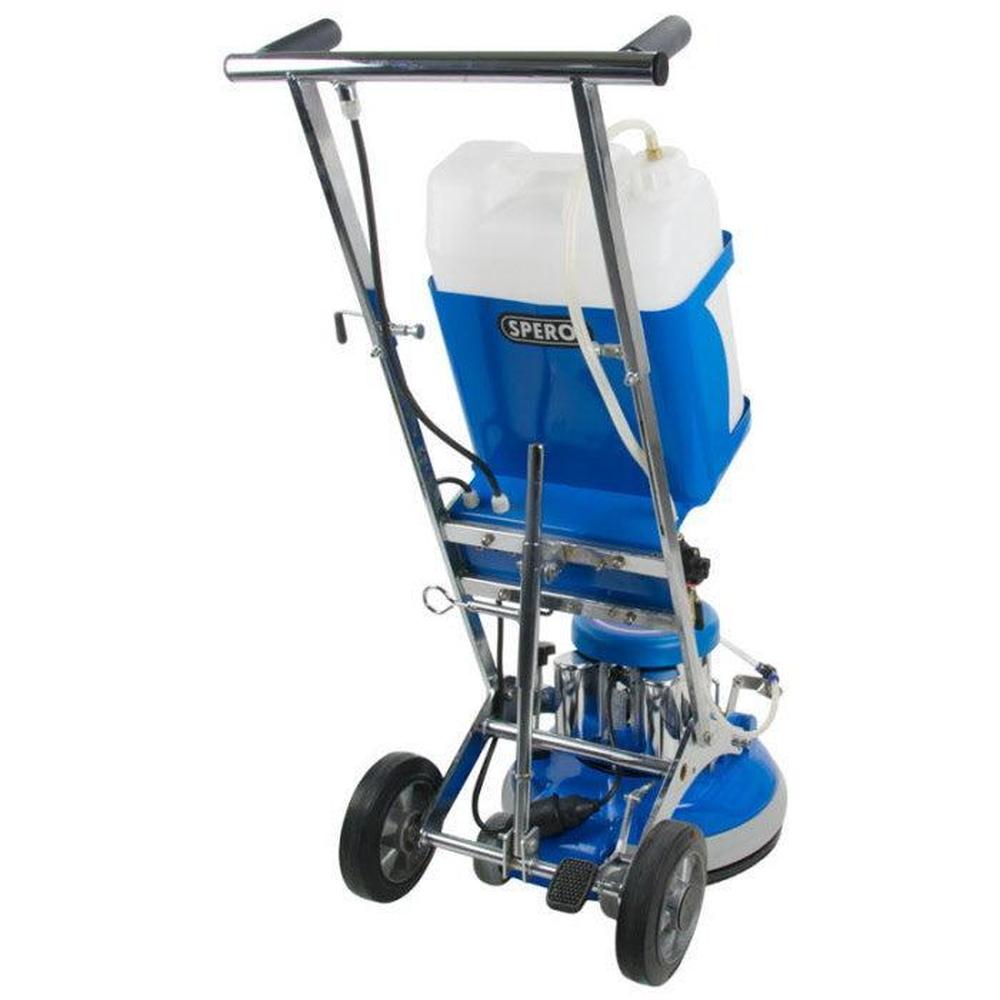 17 inch 1100Watt Boen en schrobmachine met actieve achterwielen & elektrisch sproeisysteem SP5001